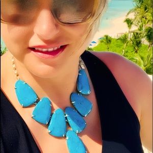 Kendra Scott Turquoise Harlow Statement Necklace